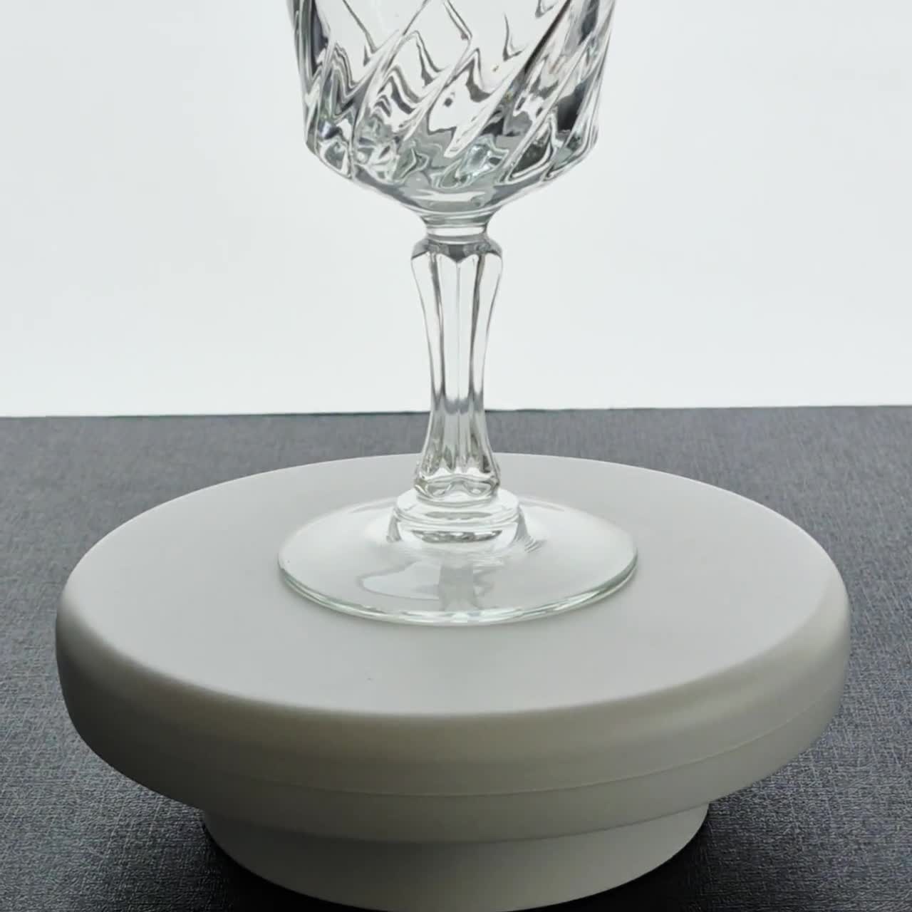 Vintage Schott-Zwiesel "Classic Clear" Crystal Wine Glass Set of 2, Cut Criss Cross & Fan, 6fl. oz., Germany c.1983-93 video poster