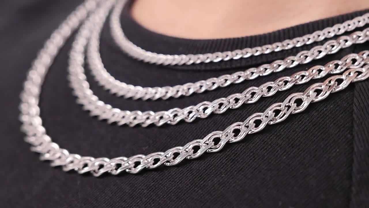 925 Sterling Silver Nonna Chain Necklace Women, Nonna Charm Choker