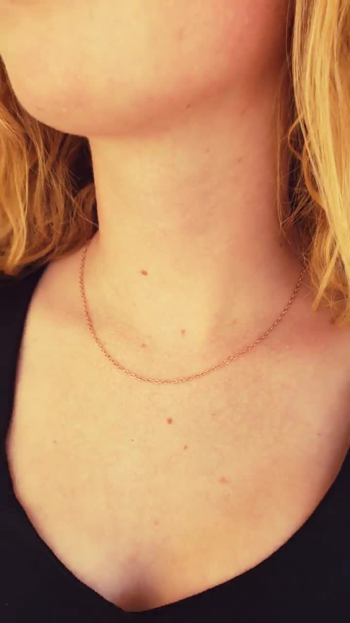 Cable Chain | Gold Chain | Necklace Chain | Pendant Chain 14K Pink Gold / 16in by Helen Ficalora