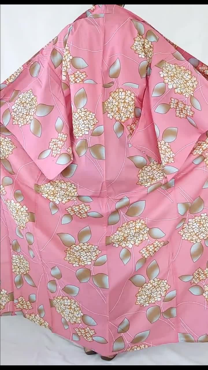 Treat ürself vintage lace Yukata ピンク Women Classic Pink Yukata for Wedding | Japanese Kimono Shop