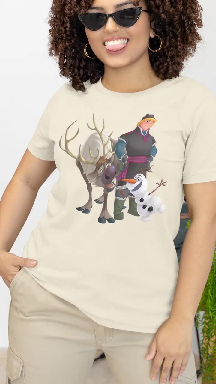 Disney Frozen Kristoff Olaf Sven Christmas Disney Family Matching T-shirt, Disneyland Trip video poster
