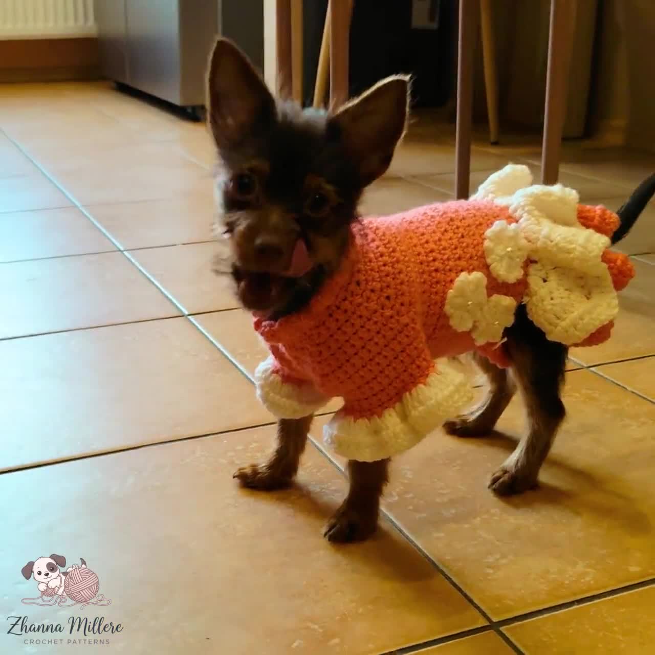 かぎ針編みの犬用ドレスの型紙 PDF – サイズ S、M、L - Etsy 日本