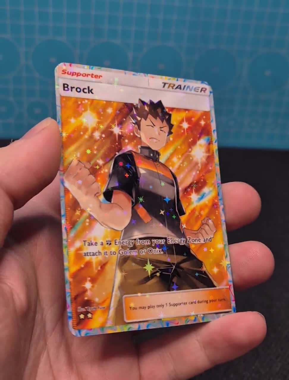Brock A1 271 / Genetic Apex / Pokemon Tcg Quality Custom Card - Etsy