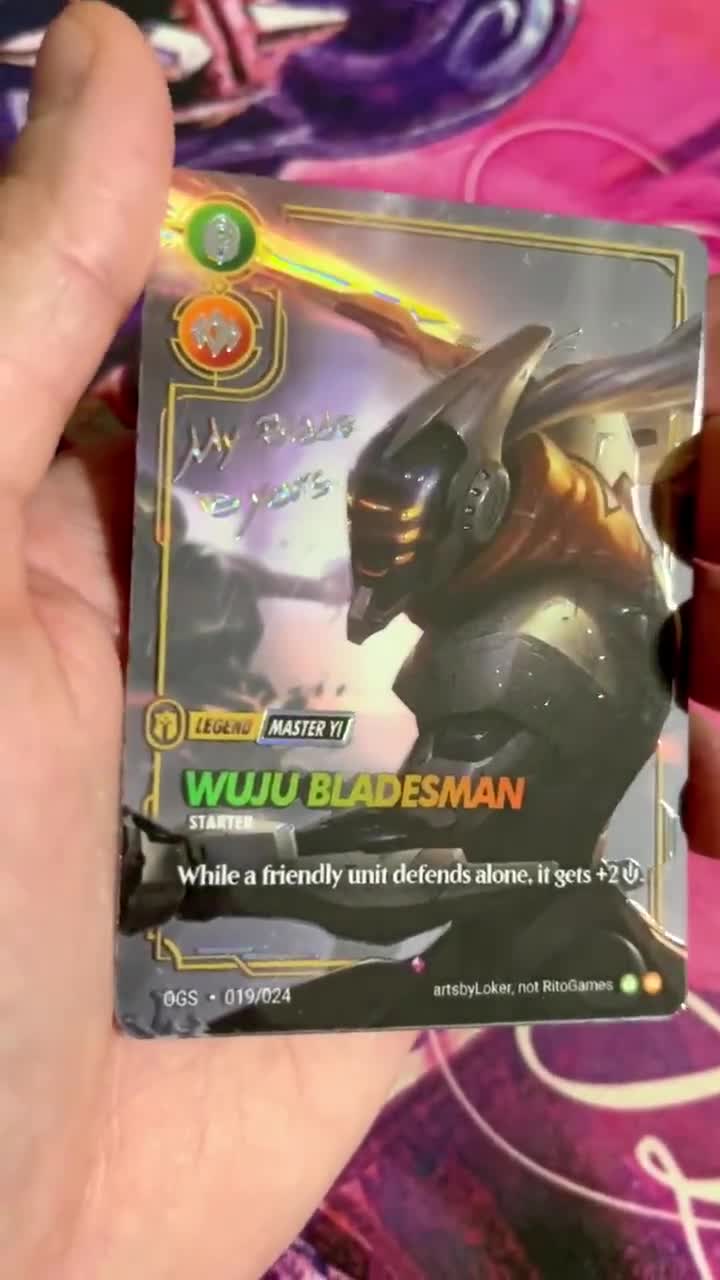 Master Yi - Riftbound TCG Custom Alt Art Legend Card *foil