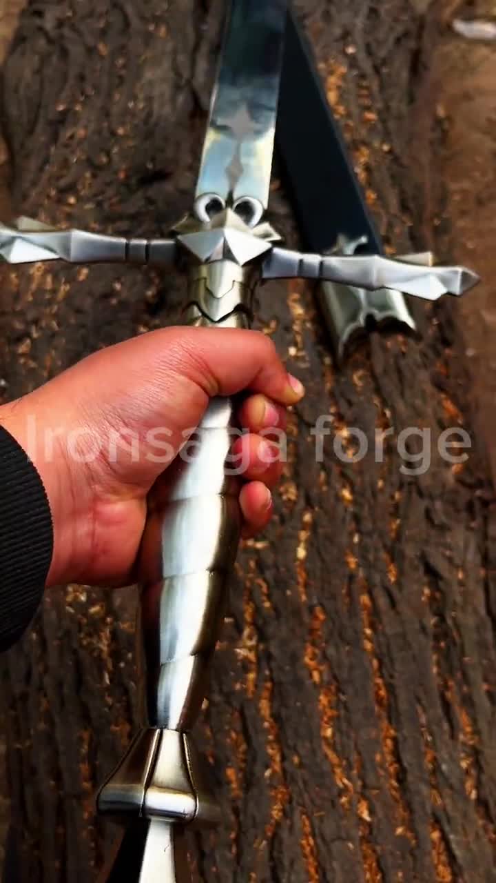 Alucard Castlevania Schwert Replika - Gothic Anime Stahl Langschwert, Cosplay Prop video poster