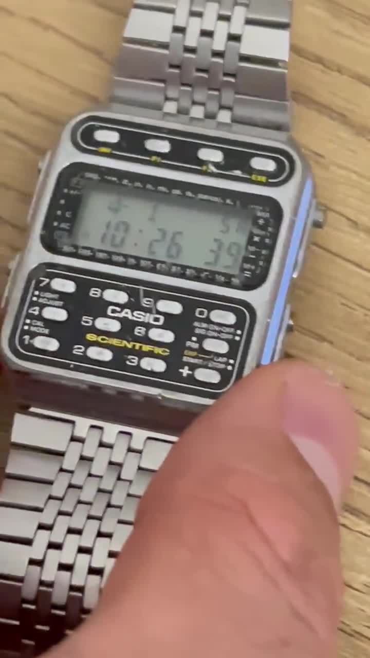 RARE Vintage Casio CFX 200 Calculator Watch Mod:197 Japan - Etsy
