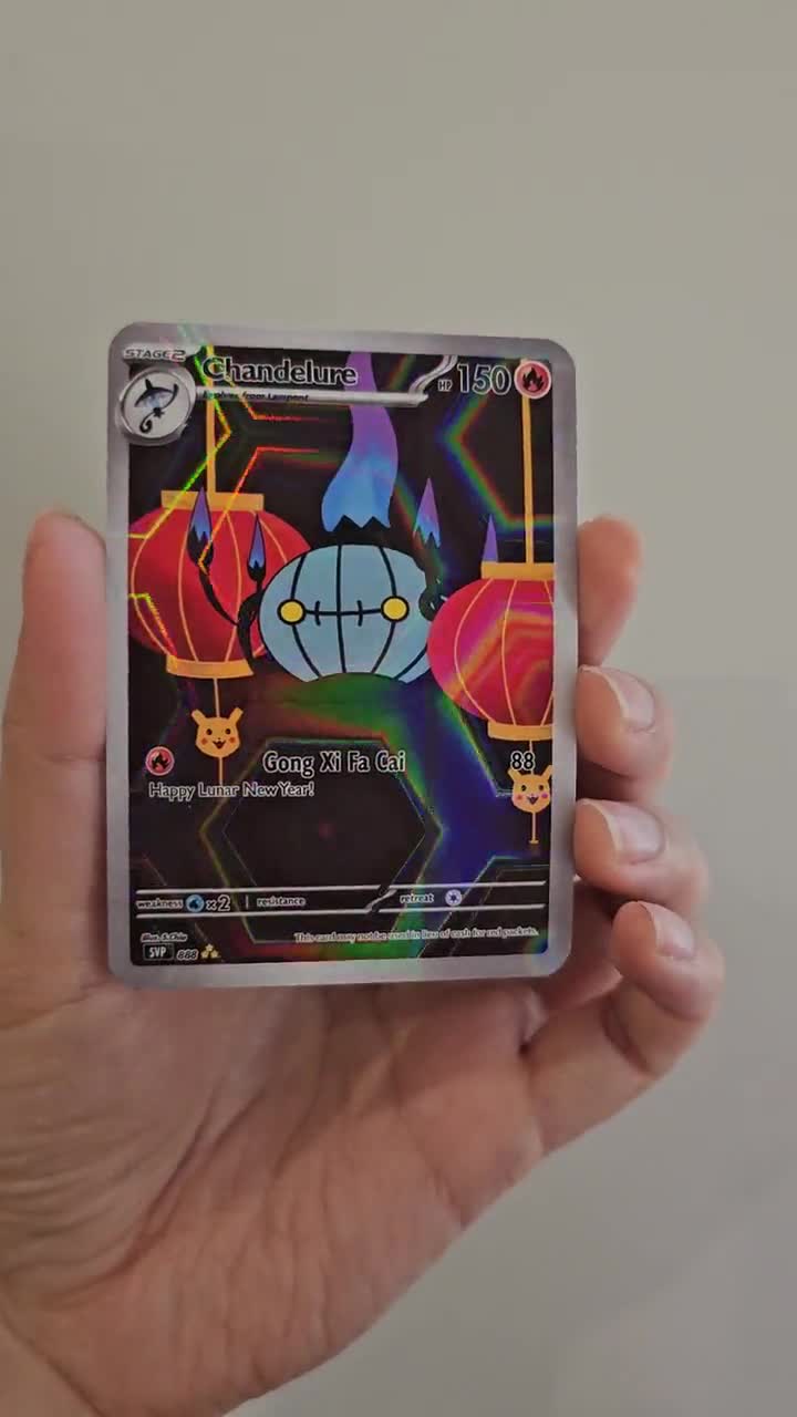 Chandelure Lunar New Year Custom Pokemon Card