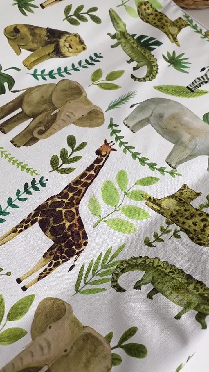 Safari Animals Wedge Changing Mat, Waterproof Nursery Decor video poster