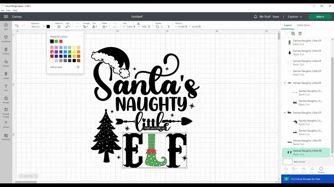 Buy Santas Naughty Little Elf Svg Png Eps | Christmas Svg