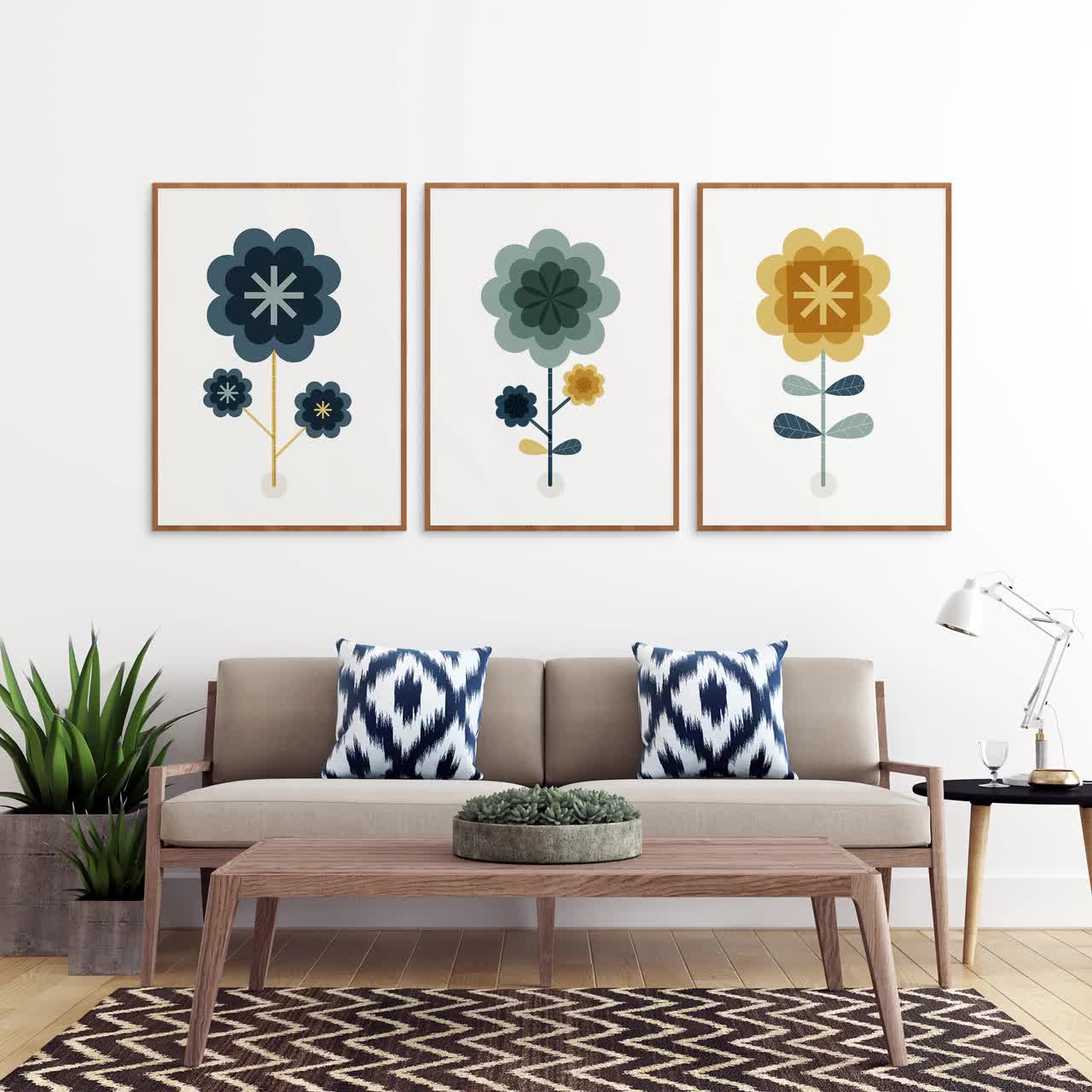 Society6 ケース Navy Blue Floral Doodles on Wood by Micklyn il_1080xN.3647201992_5xaz.jpg