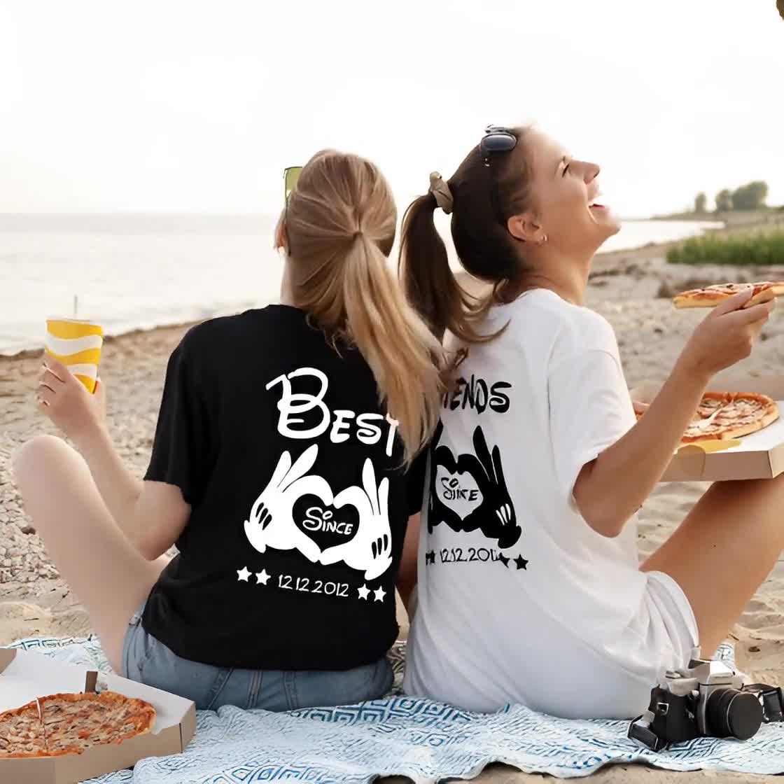 Best Friends T-shirts for Best Friendships (bffs) - Personalized