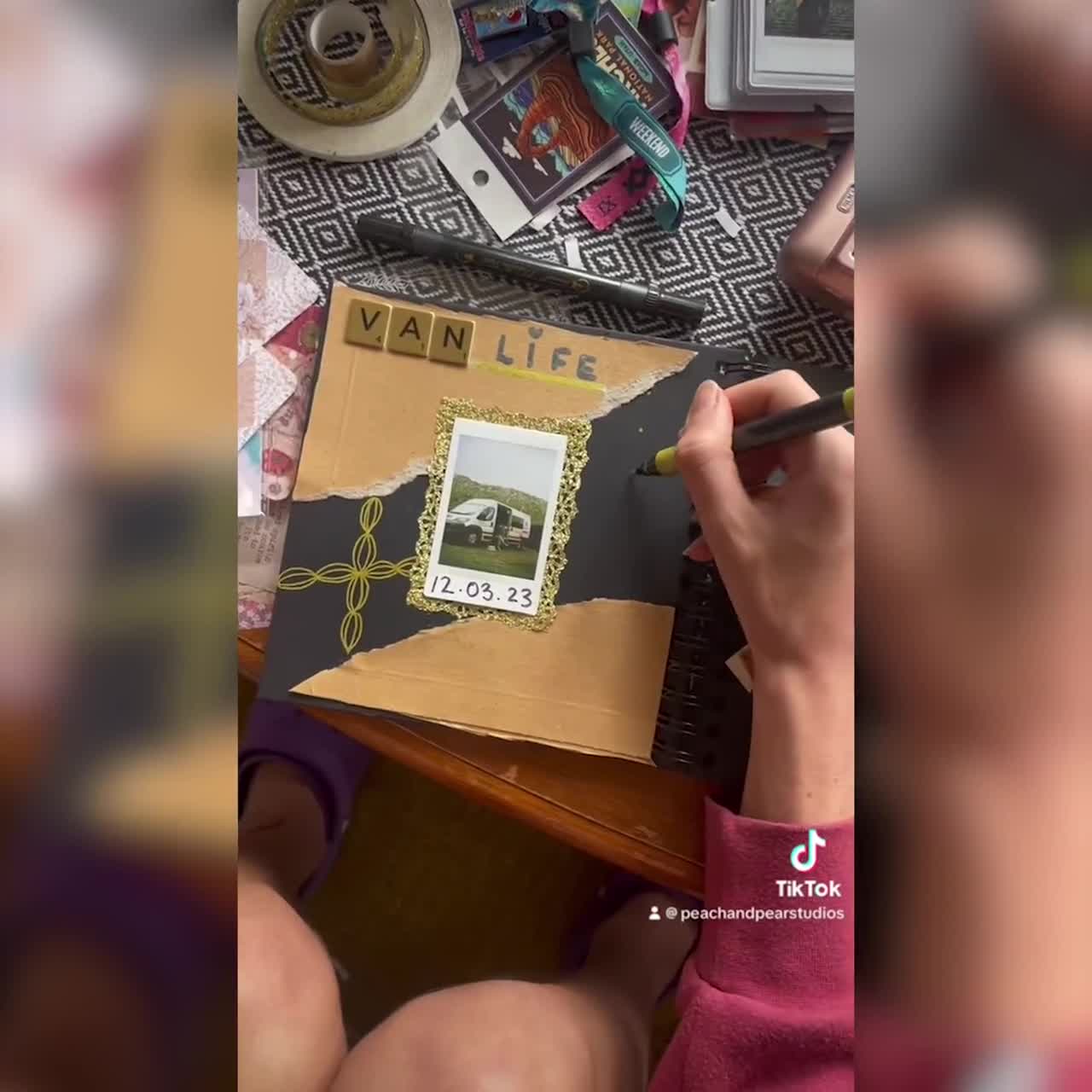 one year anniversary scrapbook slip through｜TikTok Search