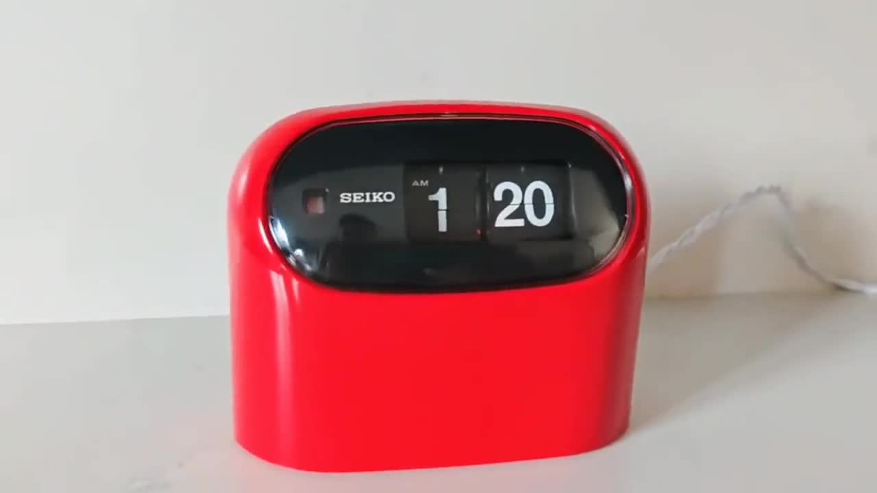 Restored 1970s Seiko Flip Clock SD502 - Glossy Red, US 110V - Etsy