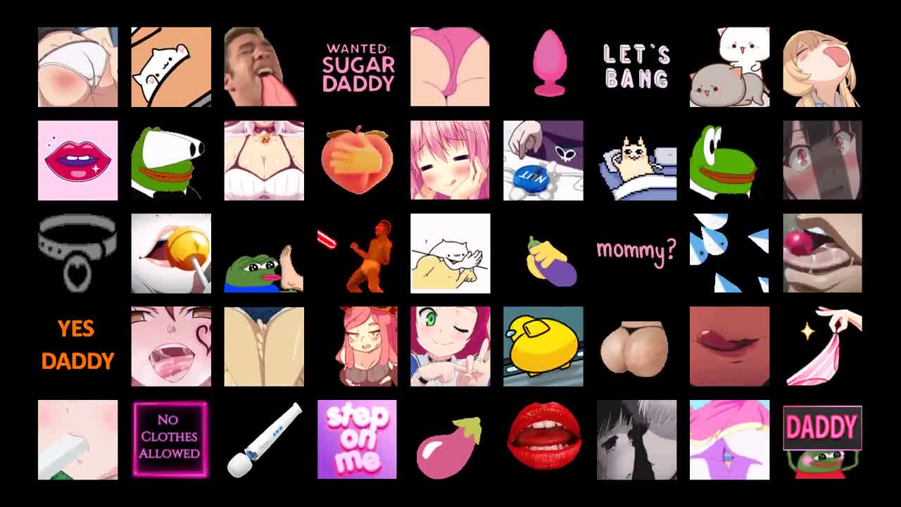 100 Animated Sexy Emotes Pack | NSFW | Discord Emotes | 18+ | Adult |  Mature | Kinky | Twitch | Emote Pack for Discord Server | Bundle