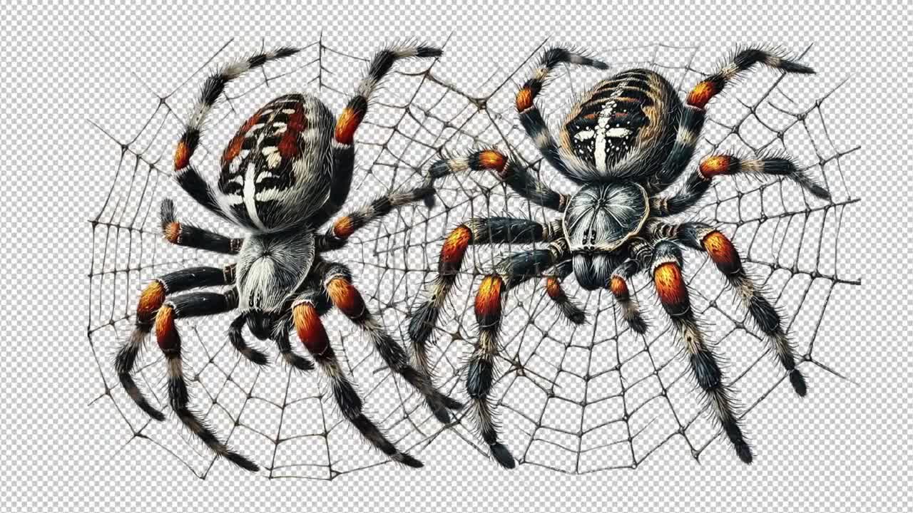 Desenho de aranha PNG: Clipart de fundo transparente (28 arquivos) video poster