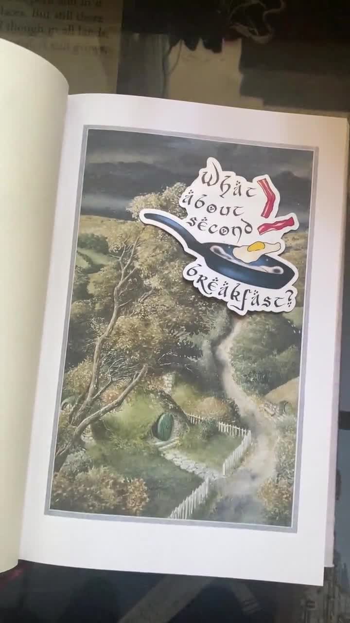 What About Second Breakfast Lord of the Rings Pippin Quote Waterproof Vinyl  Sticker