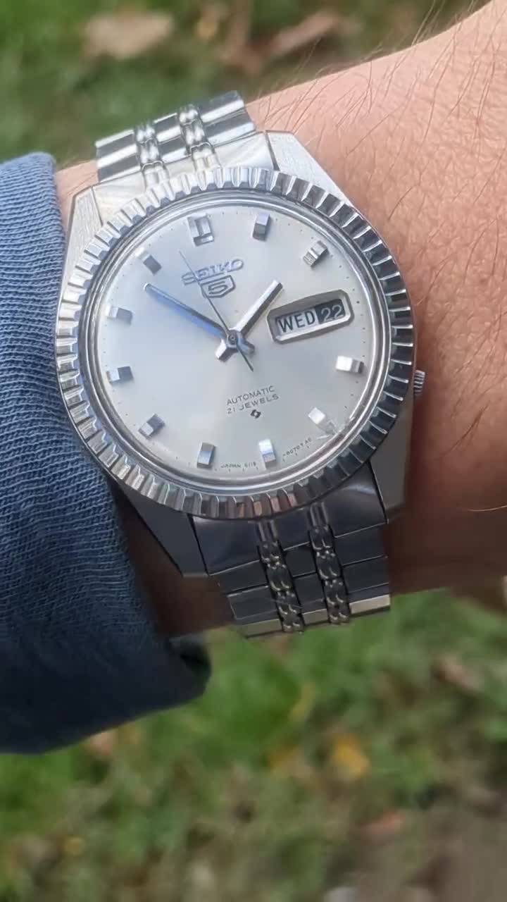 1968 Seiko 5 6119-8070 With Original Bracelet and Custom Handmade