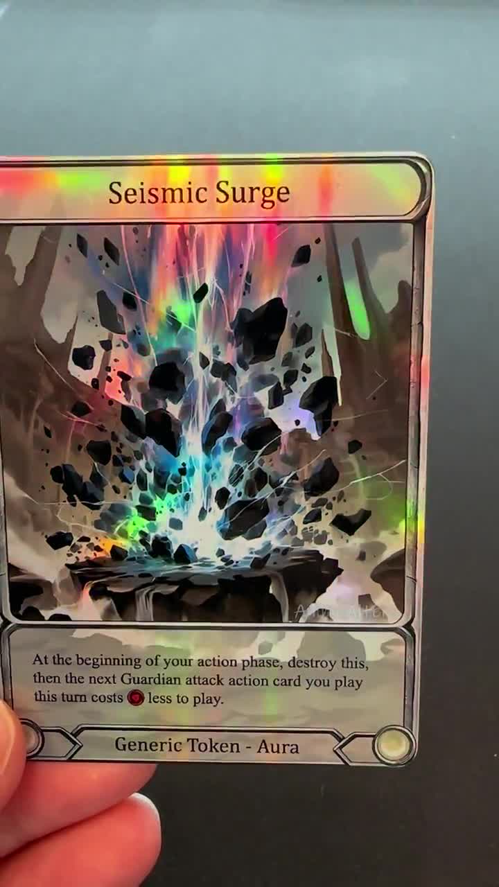 Seismic Surge - Token Alter - Flesh and Blood TCG - Etsy