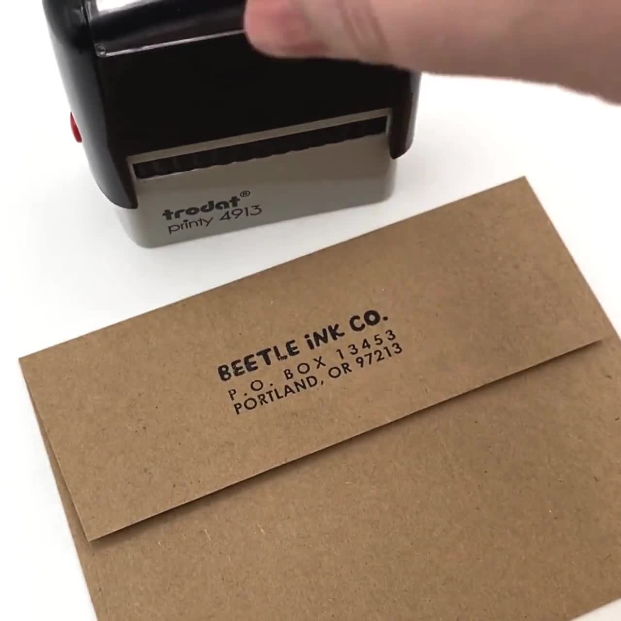 Self Inking Custom Logo Rubber Stamp - Made with Your Design, Brand, or Artwork video poster