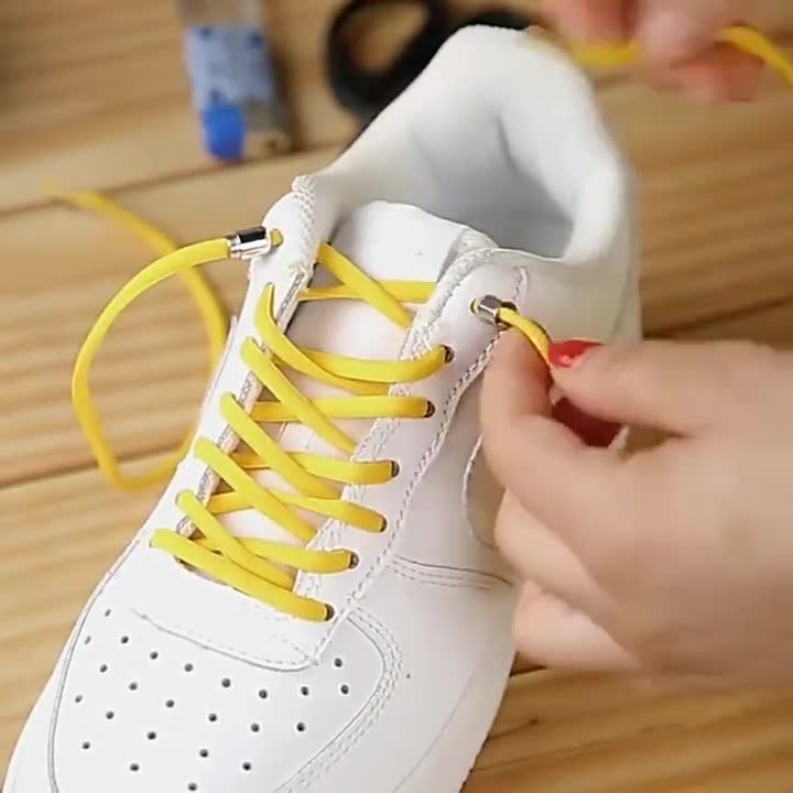 BEST NO TIE Shoelaces Stretchy Elastic Laces Fits Any Shoes 