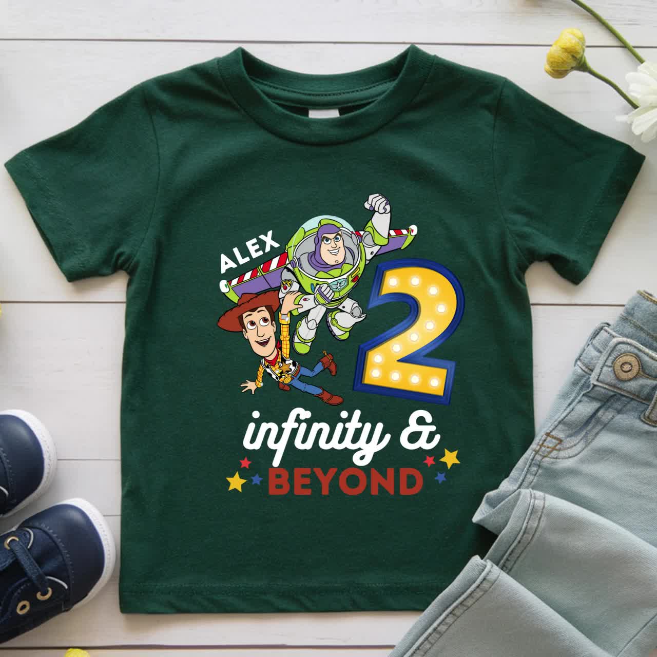 Buzz Two Infinity And Beyond Birthday T-Shirt | Toy Story Theme Party | Buzz Lightyear Tee video poster