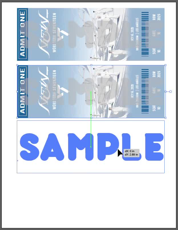 Seventeen World Tour NEW_ 2025 – Fan Made Tickets (digital for