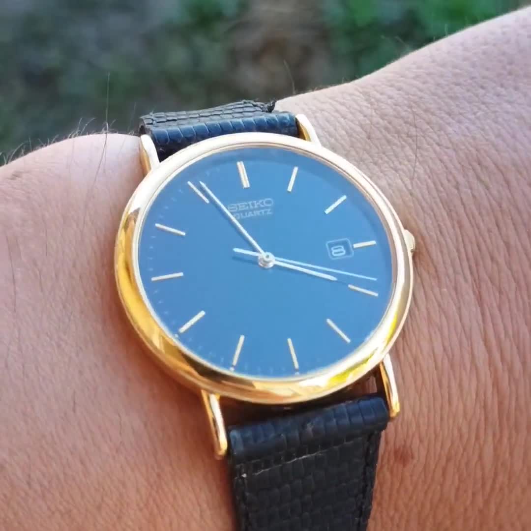 Vintage Seiko Gold Tone Dress Watch - 1991 Japanese Quartz