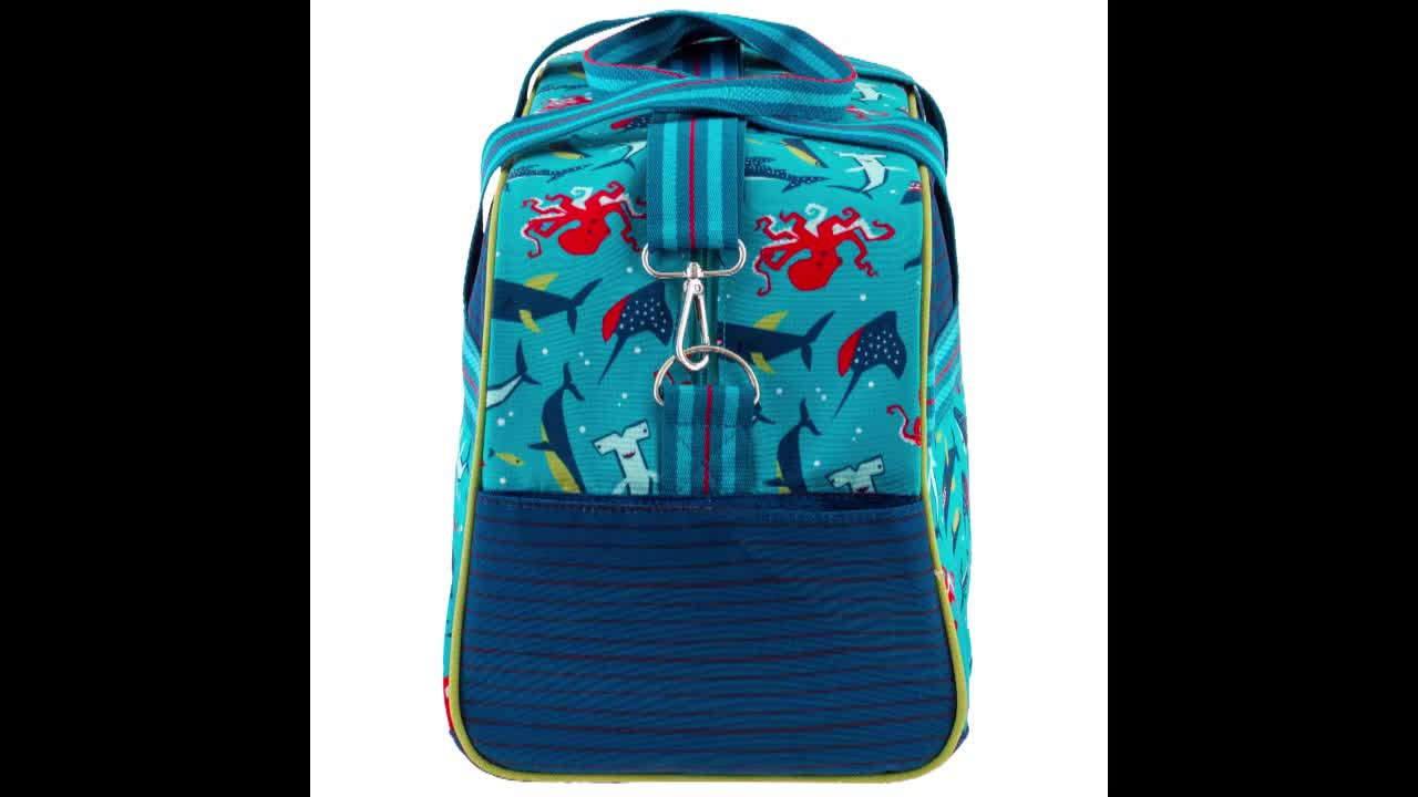 Duffle Bag for Kids Sleepover Bag Overnight Bag Kids Shark 