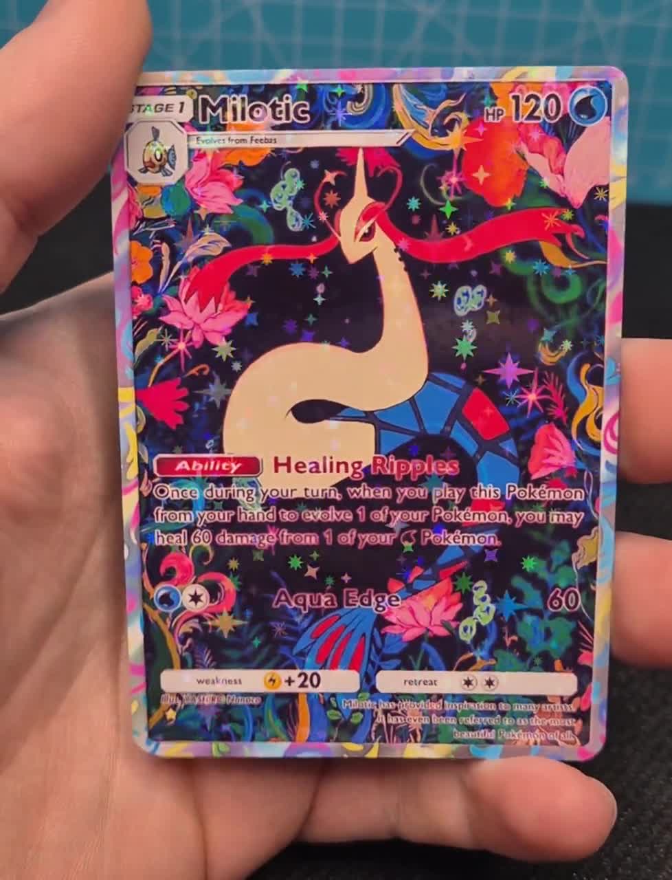 Milotic A4a / Secluded Springs / Pokemon tcg quality custom Card Milotic A4a / Secluded Springs / Pokemon tcg quality custom Card