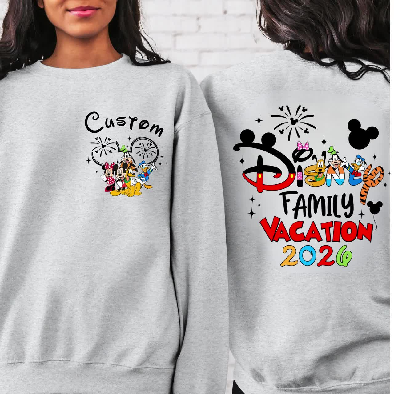 Custom Name Disney Family Vacation Sweatshirt 2026, Matching Disney Trip Hoodie, Disneyland Group Adult/Youth and Toddler Sweatshirt/Hoodie video poster