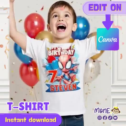 party boy, tshirt spidey, spidey friends, Tshirt template spidey, Archivo PNG, spidey theme, party spidey, invitation spidey video poster