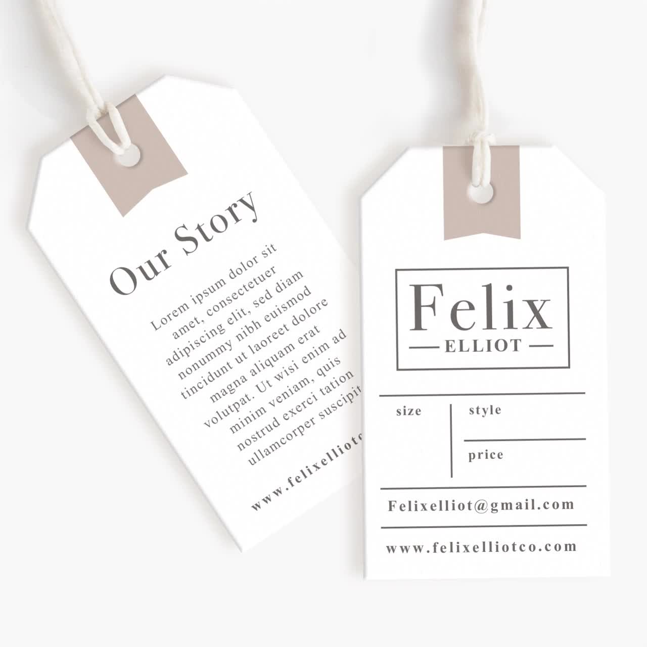 High-End White Tags Custom Clothing Paper Card Garment Tags Price Tag for  Clothing Own Logo - China Garment Tags, Clothing Paper Card