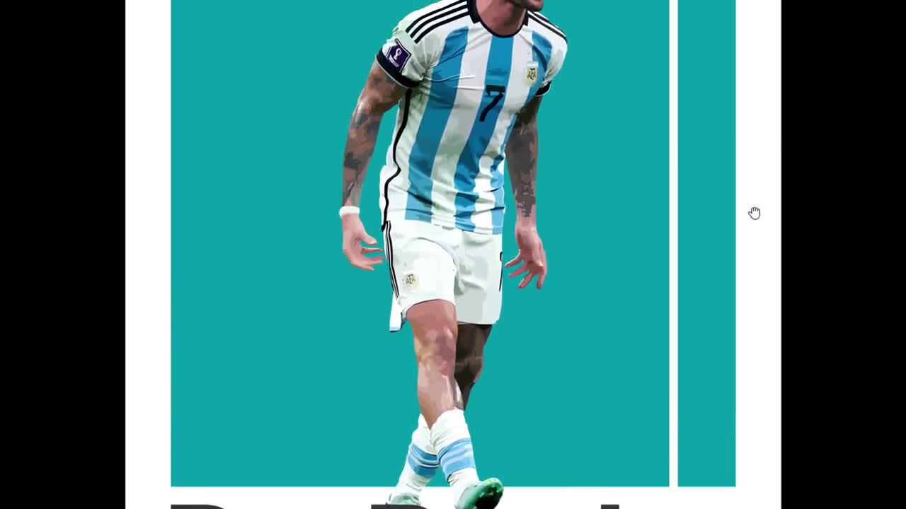 ロドリゴ・デ・パウルのポスター、アルゼンチンサッカーアート（印刷