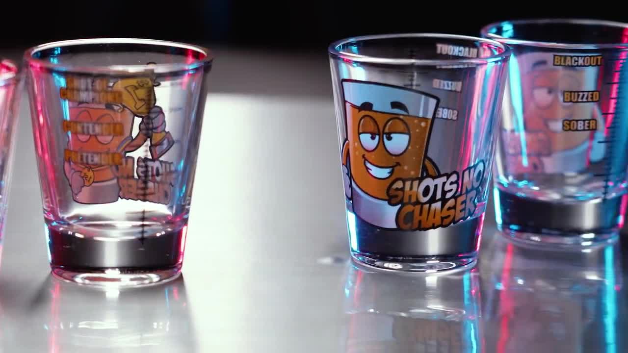 Shots No Chaser 6-Pack of Shot Glasses, Size: One Size