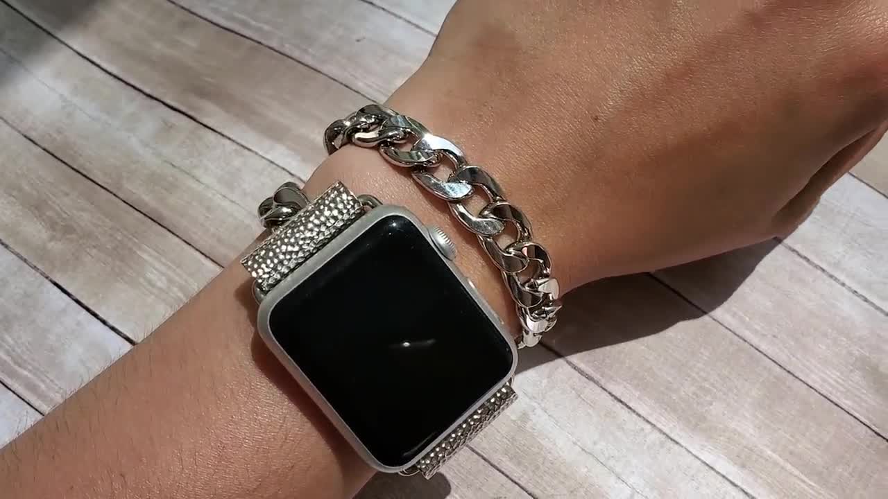 Abt 42/44/45mm Silver SS Apple Watch Bracelet Band CHAIN45MMSILVER