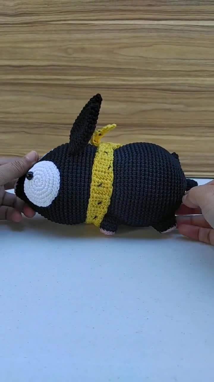 Pちゃん編み図、Pちゃん編みぐるみ、らんま1/2、響良牙、アニメ編み図