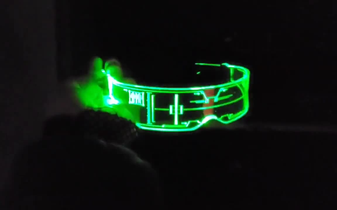 LED Light Up Gafas rave Gafas recargables estilo Ecuador