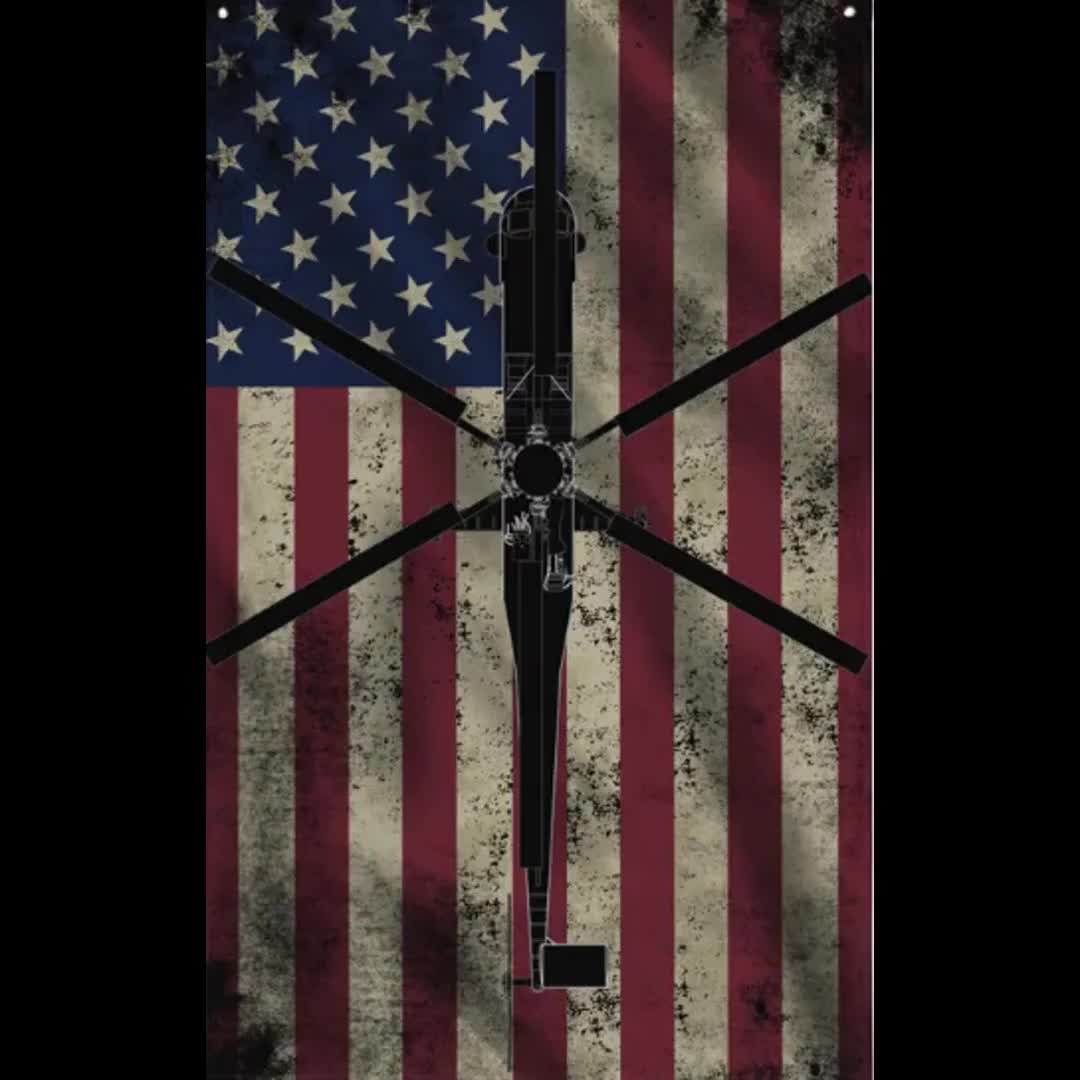 SK-64 Skycrane Helicopter (Basic Flag) video poster