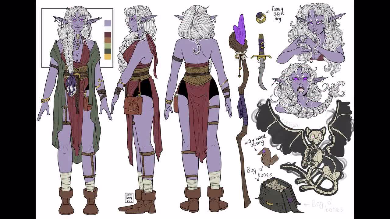 character reference sheet, orthogon - OpenDream