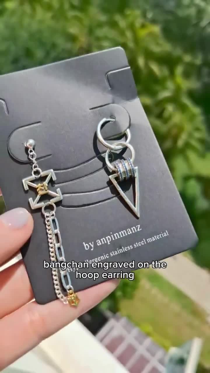 SKZ Bangchan Earrings, Stray Kids Stay, Skzoo, Stray Kids