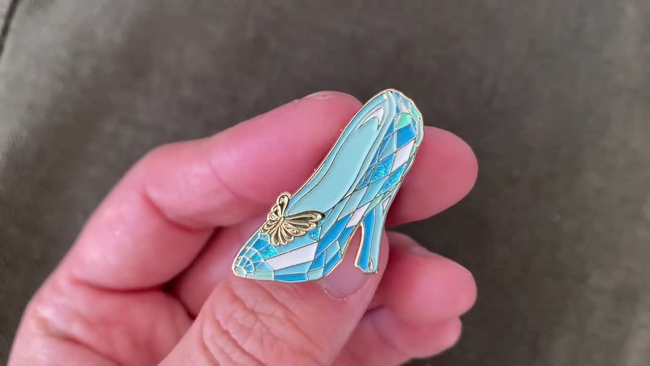 Glass Slipper Pin for Sale by shivanihowe