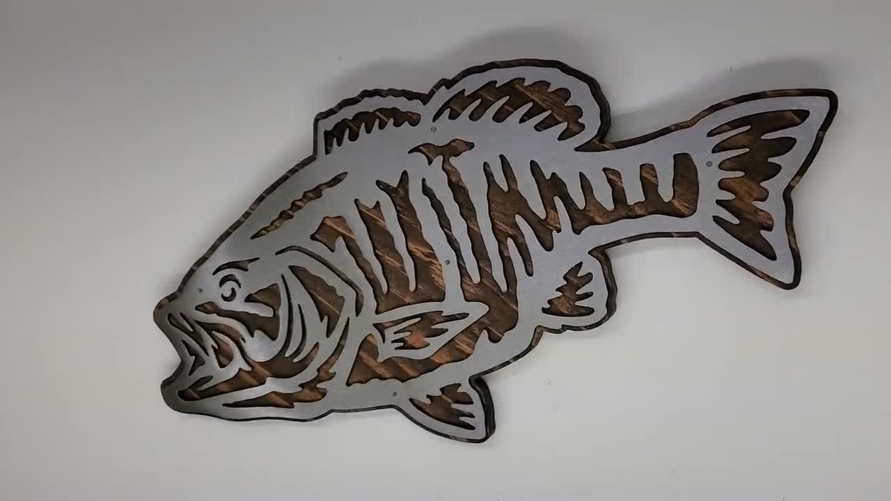 Hooked on Fishing Metal Wall Art: Unique Home Decor for Fishing Fans - –  Beamish Metal Works