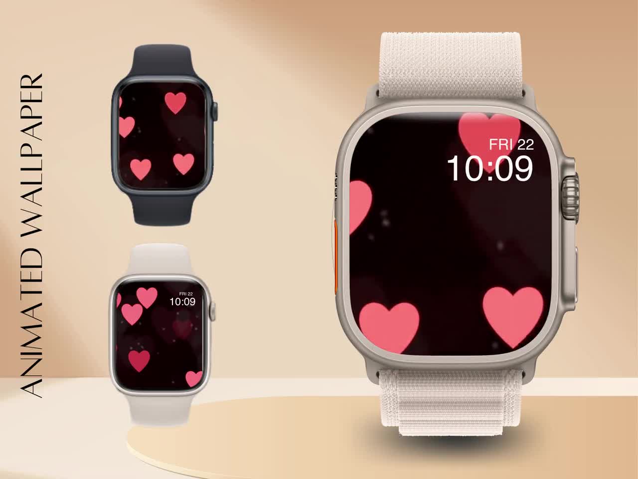 Mothersday Wallpaper Red Heart Smart Watch Wallpaper 