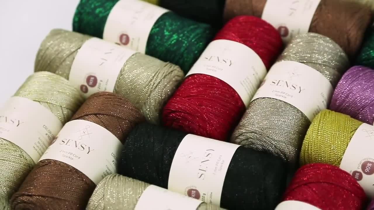Sensy Premium 2mm 251 Yards Sparkle Polyester Rope 90