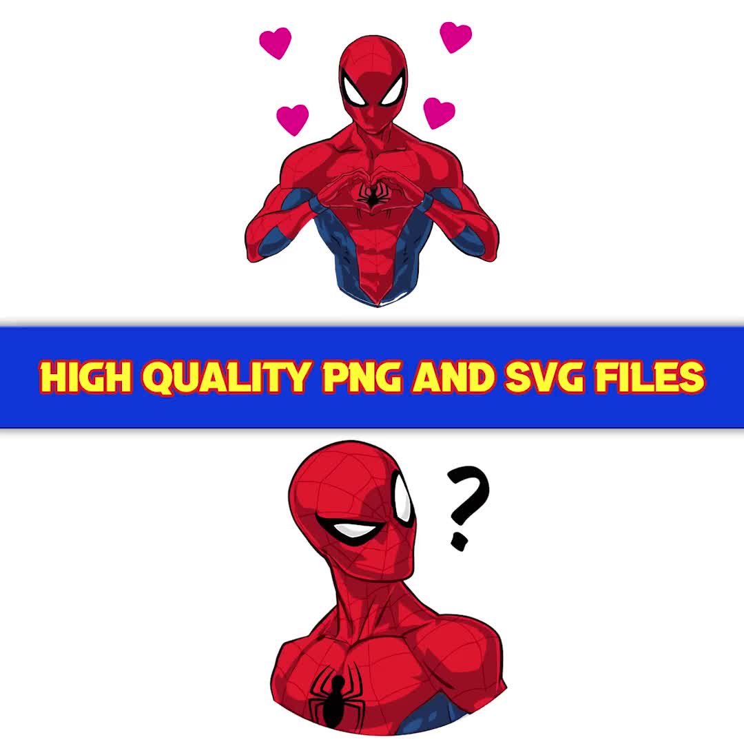 スパイダーマン PNG クリップアートバンドル - PNG & SVG とフォント