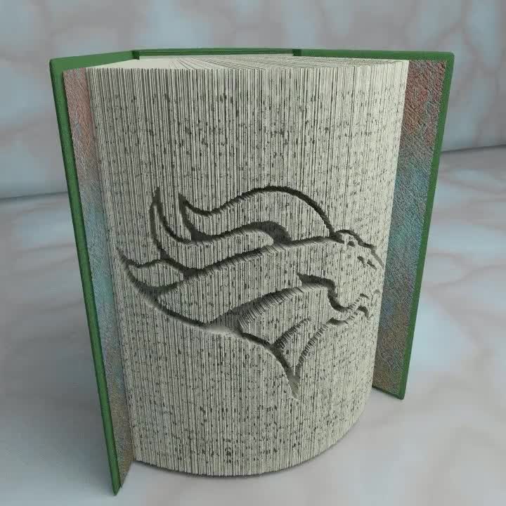 Hotsell Denver Broncos Folded Book - Sports Folded Books, Unique Gifts, Birthday Gift, Christmas Gift for Him