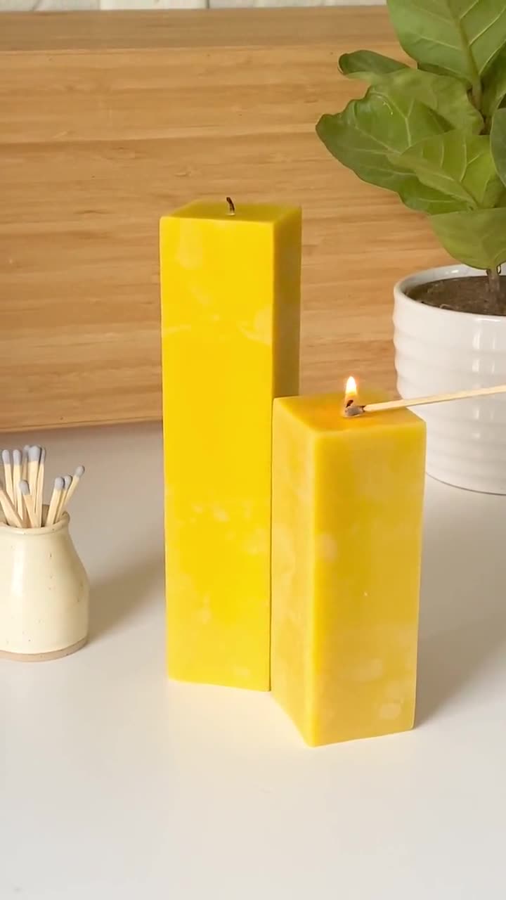 Mèche carrée pour bougies en cire d'abeille de haute qualité 20m