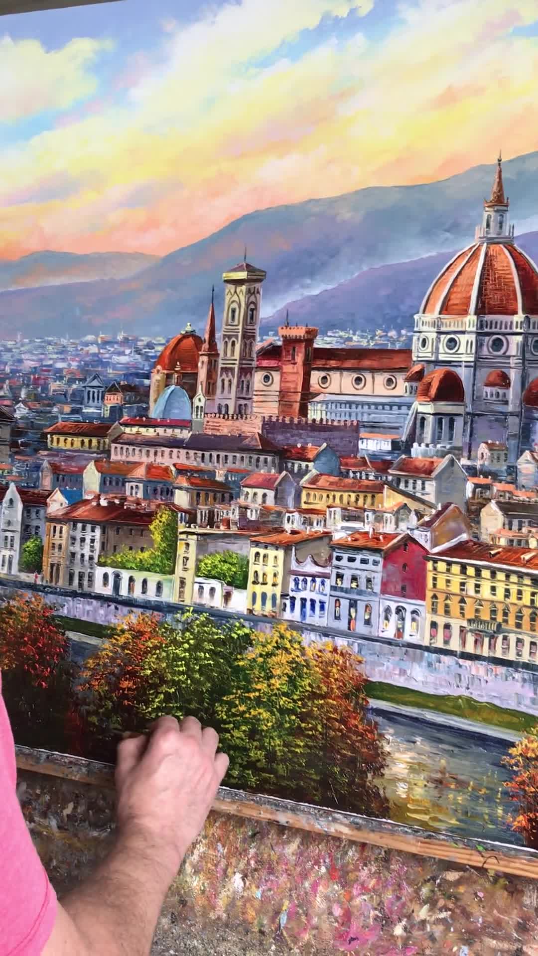 フィレンツェのキャンバス絵画 フィレンツェ イタリア 壁アート
