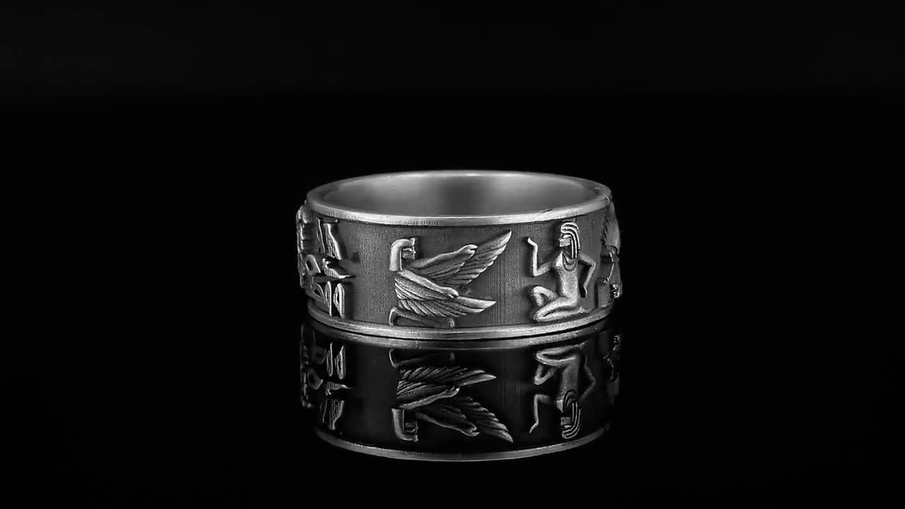 指輪・リング Sterling Silver925 Egypt Ring / Band For Men & Women Sterling Silver925 Egypt Ring / Band For Men & Women