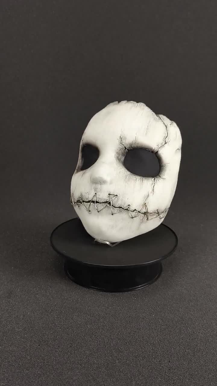 FIESTAS GUIRCA Máscara De Muñeca De Terror – Disfraz De Halloween Con Diseño Escalofriante, Ideal Para Fiestas De Carnaval, Navidad Y Disfraces De Terror